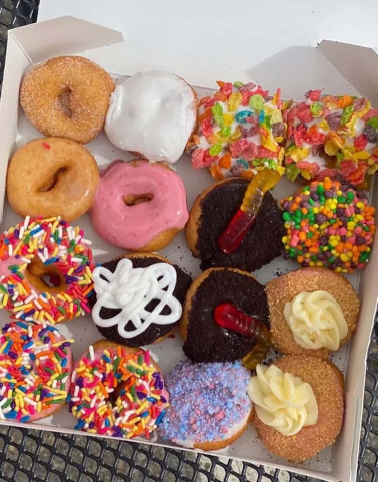 Niky's Mini Donuts box of assorted mini donuts