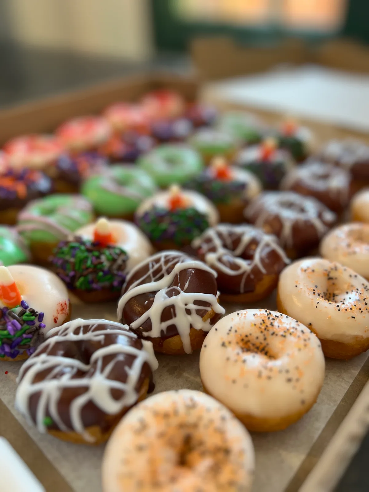 The Mini Donut Company assorted seasonal glazed mini donuts