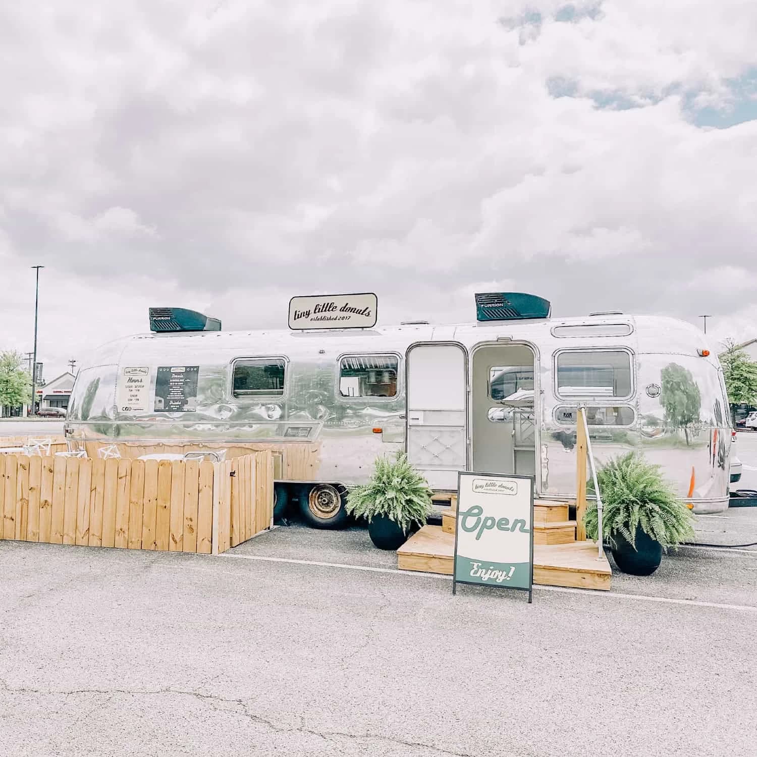 Tiny Little Donuts vintage Airstream trailer shop